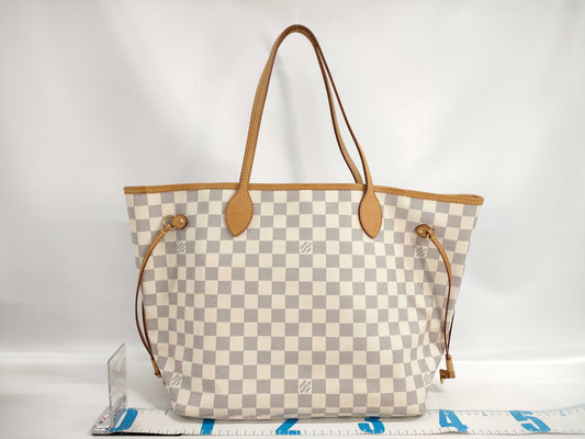 LOUIS VUITTON Azur Neverfull MM N51107 SA3171 Tote Bag