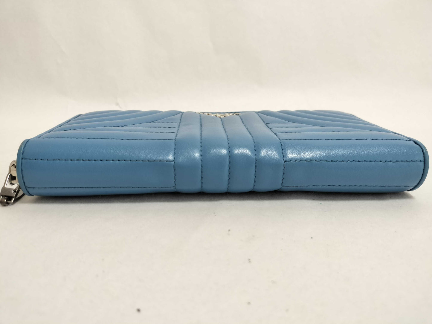 PRADA PRADA Long Wallet Leather Blue Wallet