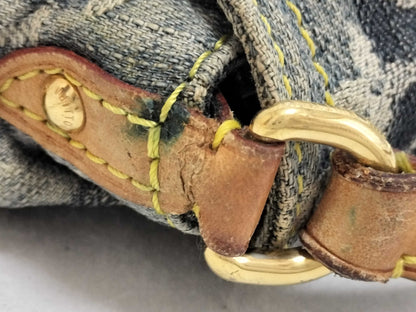 LOUIS VUITTON Monogram Denim LOUIS VUITTON JUDY BLAME Collaboration Monogram Denim Mini Pretty Raye Customized Shoulder Bag M95322 SR1026