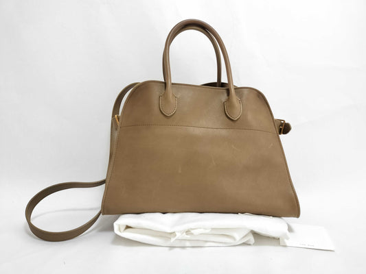 THE ROW Soft Margaux 12 Leather 2-Way Handbag