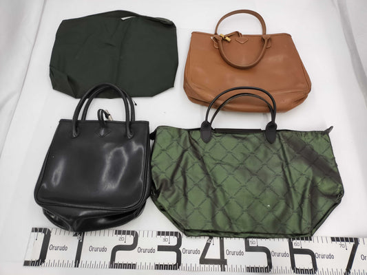 LONG CHAMP Longchamp Pliage Leather 4-Piece Bag