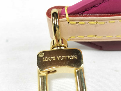 LOUIS VUITTON Signature Strap Brown/Pink with Gold Hardware