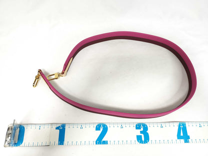 LOUIS VUITTON Signature Strap Brown/Pink with Gold Hardware