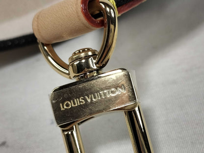 LOUIS VUITTON Signature Strap, Beige/Black/Pink, Signature Canvas with Gold Hardware