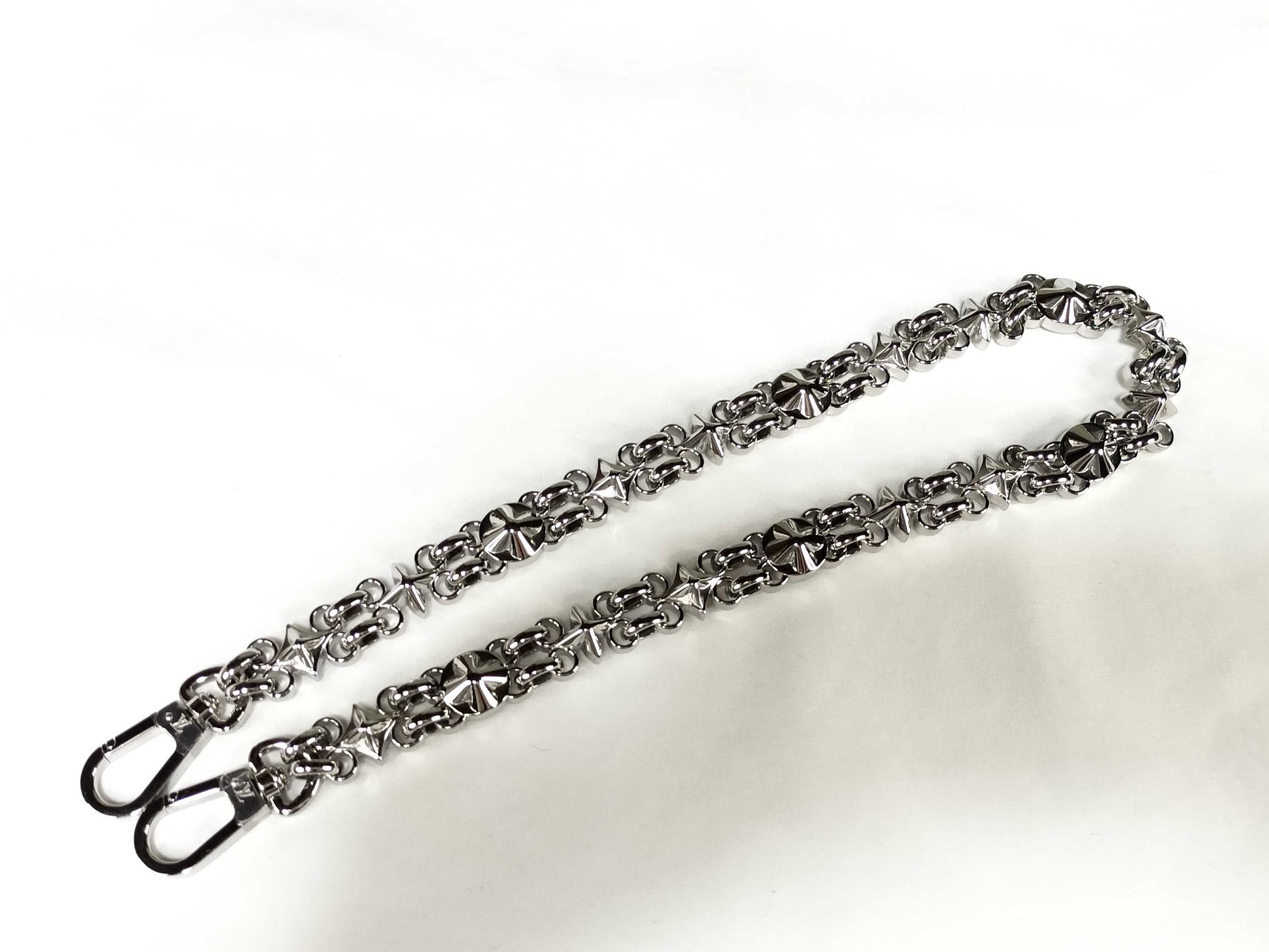 LOUIS VUITTON Dauphine Monogram Accessory Strap with Silver Hardware