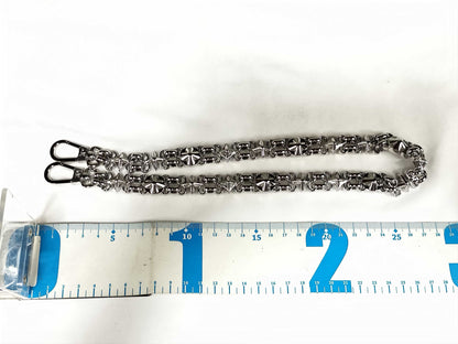 LOUIS VUITTON Dauphine Monogram Accessory Strap with Silver Hardware