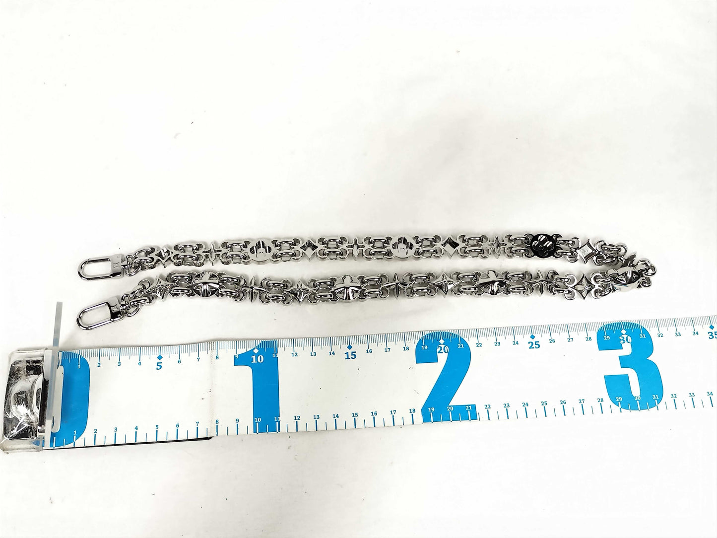 LOUIS VUITTON Dauphine Monogram Accessory Strap with Silver Hardware