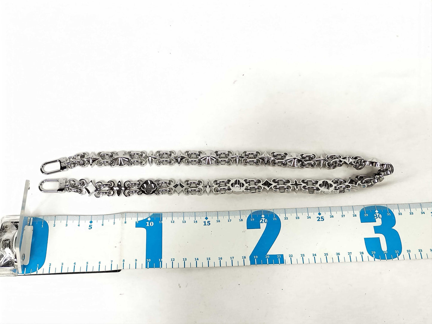 LOUIS VUITTON Dauphine Monogram Accessory Strap with Silver Hardware