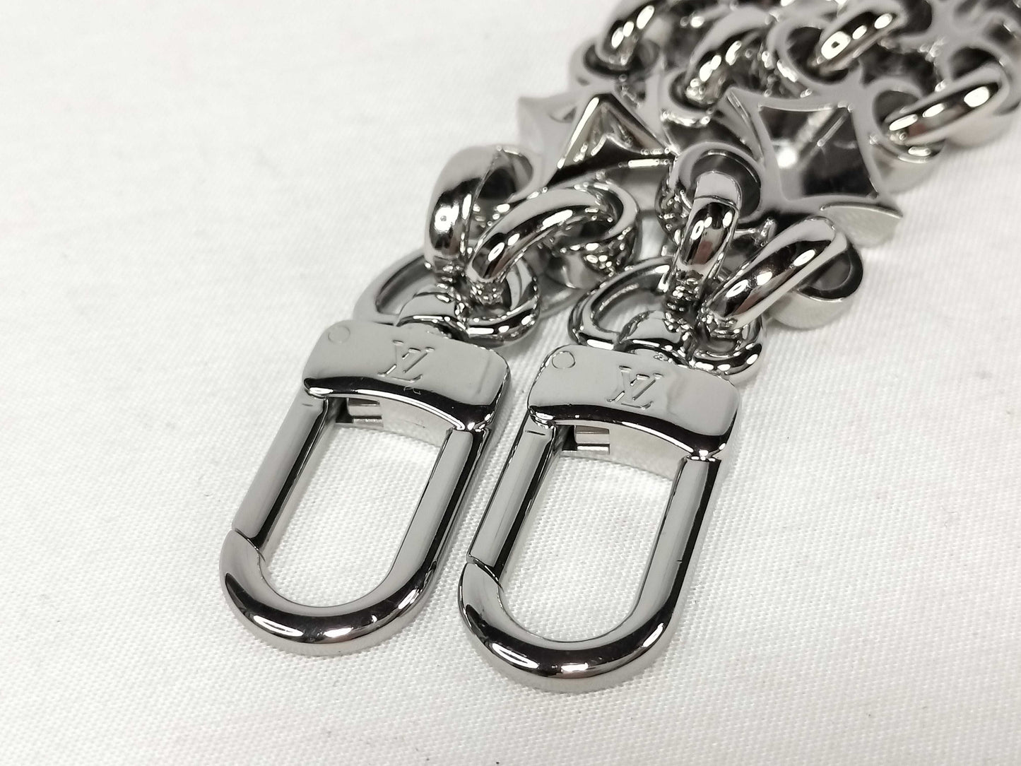 LOUIS VUITTON Dauphine Monogram Accessory Strap with Silver Hardware