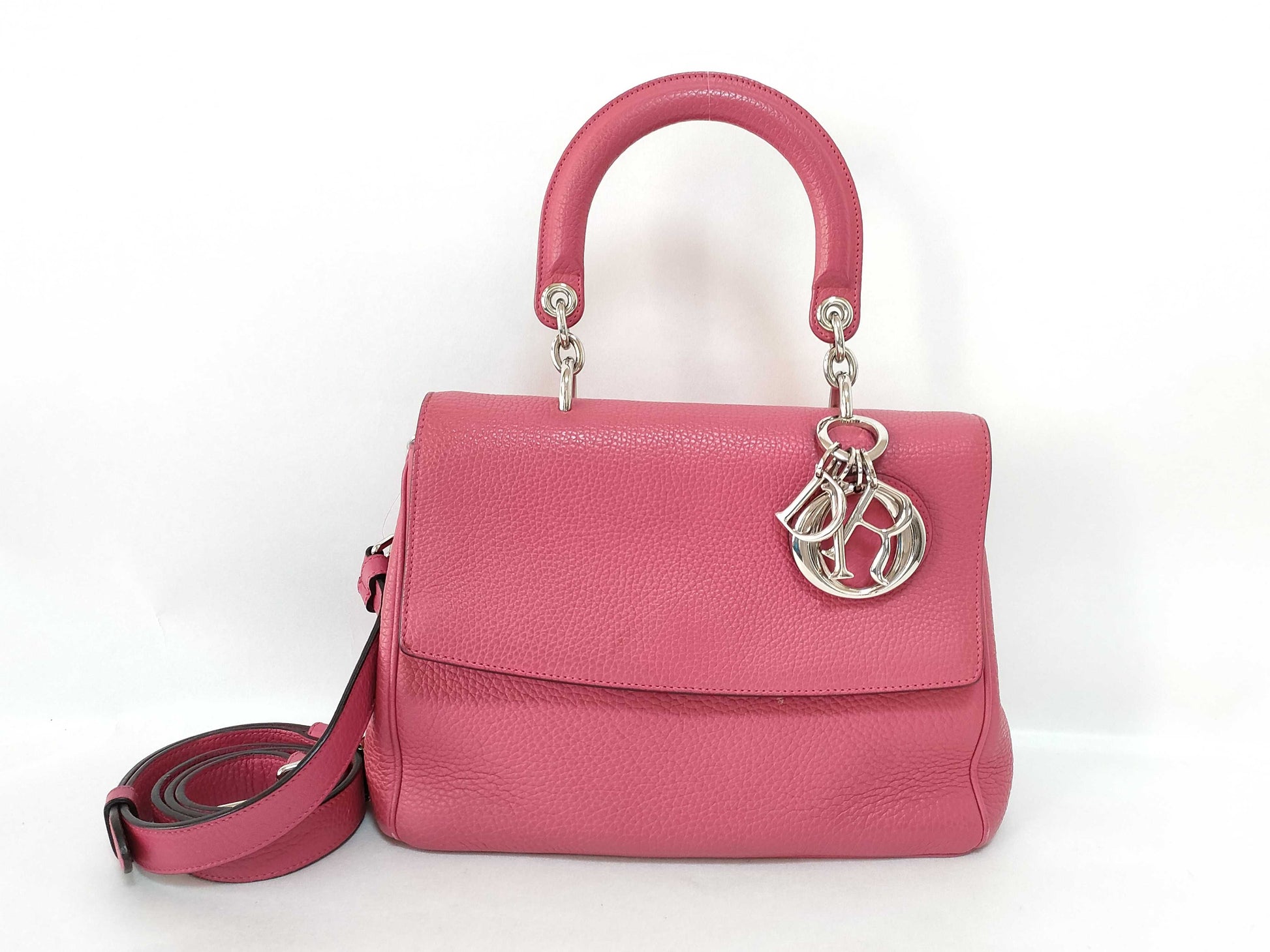 Dior Be Dior Bag/Pink x Orange/Calfskin/Silver Hardware Handbag