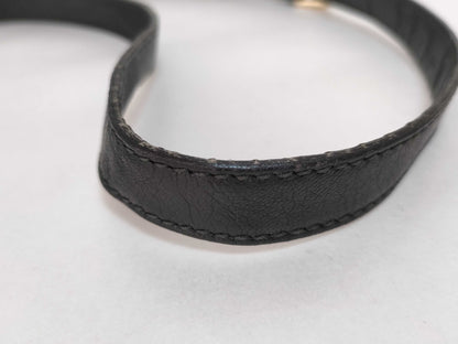 GUCCI Guccissima Gucci Messenger Bag Black Guccissima Leather Shoulder Bag with Gold Hardware