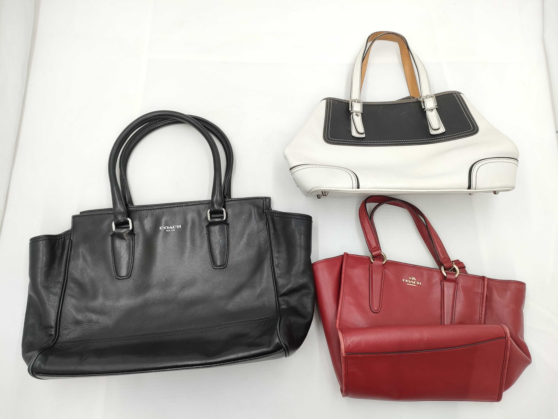 COACH Leather Bag 3-Piece Set