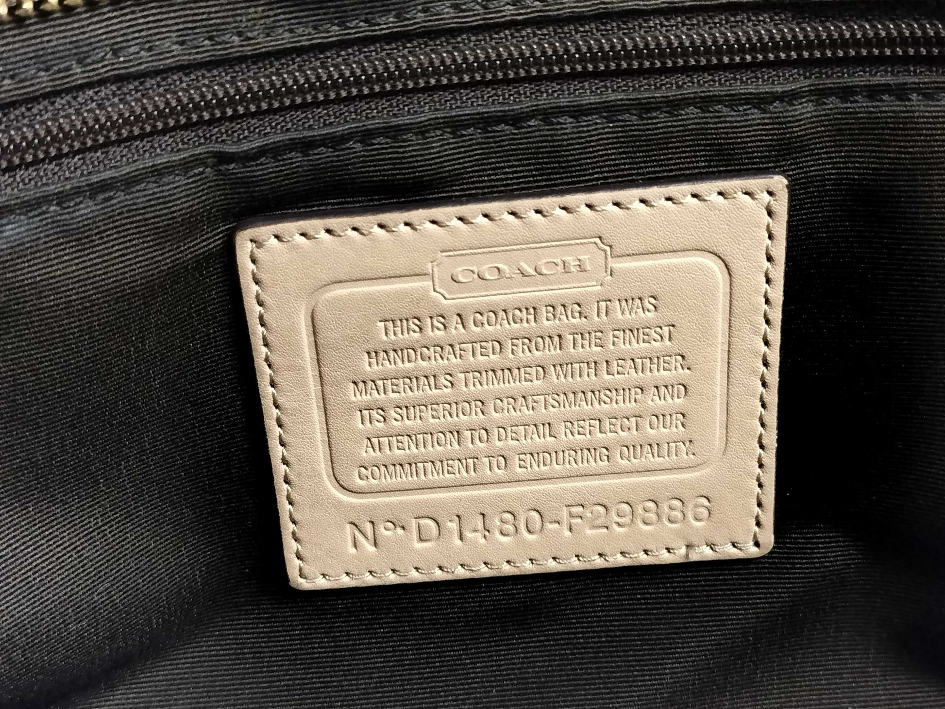 COACH Signature Coach Leather Bag Set of 4 Tote Bags