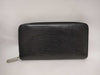 LOUIS VUITTON Epi Louis Vuitton Zippy Wallet Epi Black Long Wallet