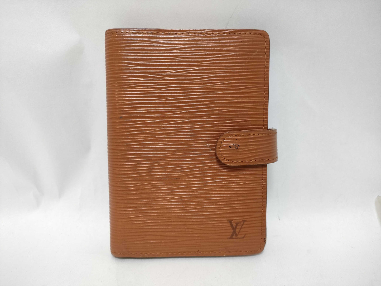 LOUIS VUITTON Epi Leather Wallet Cover, Brown