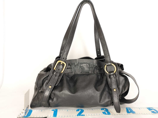 Miu Miu Ribbon Leather Handbag