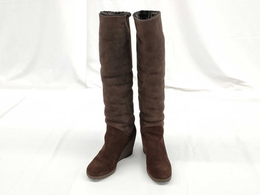 FENDI FENDI Mouton Long Boots Brown #37 Other Shoes