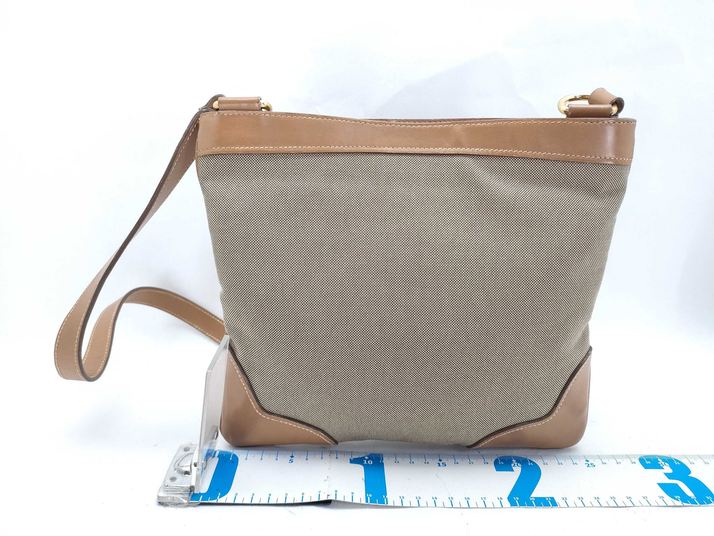 PRADA Prada Logo Jacquard Shoulder Bag Brown