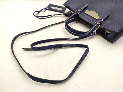 BALENCIAGA Paper 2-Way Bag Navy Handbag