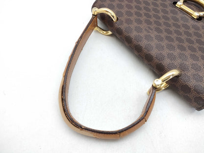 CELINE Macadam Logo Hardware Double Flap Handbag