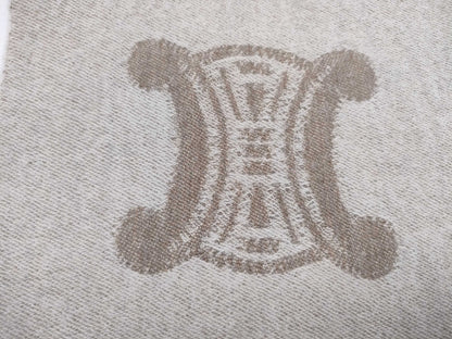 CELINE Triomphe Scarf Beige