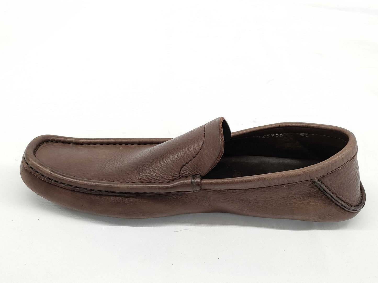 Gucci Leather Driving Loafers, Dark Brown, Size 7
