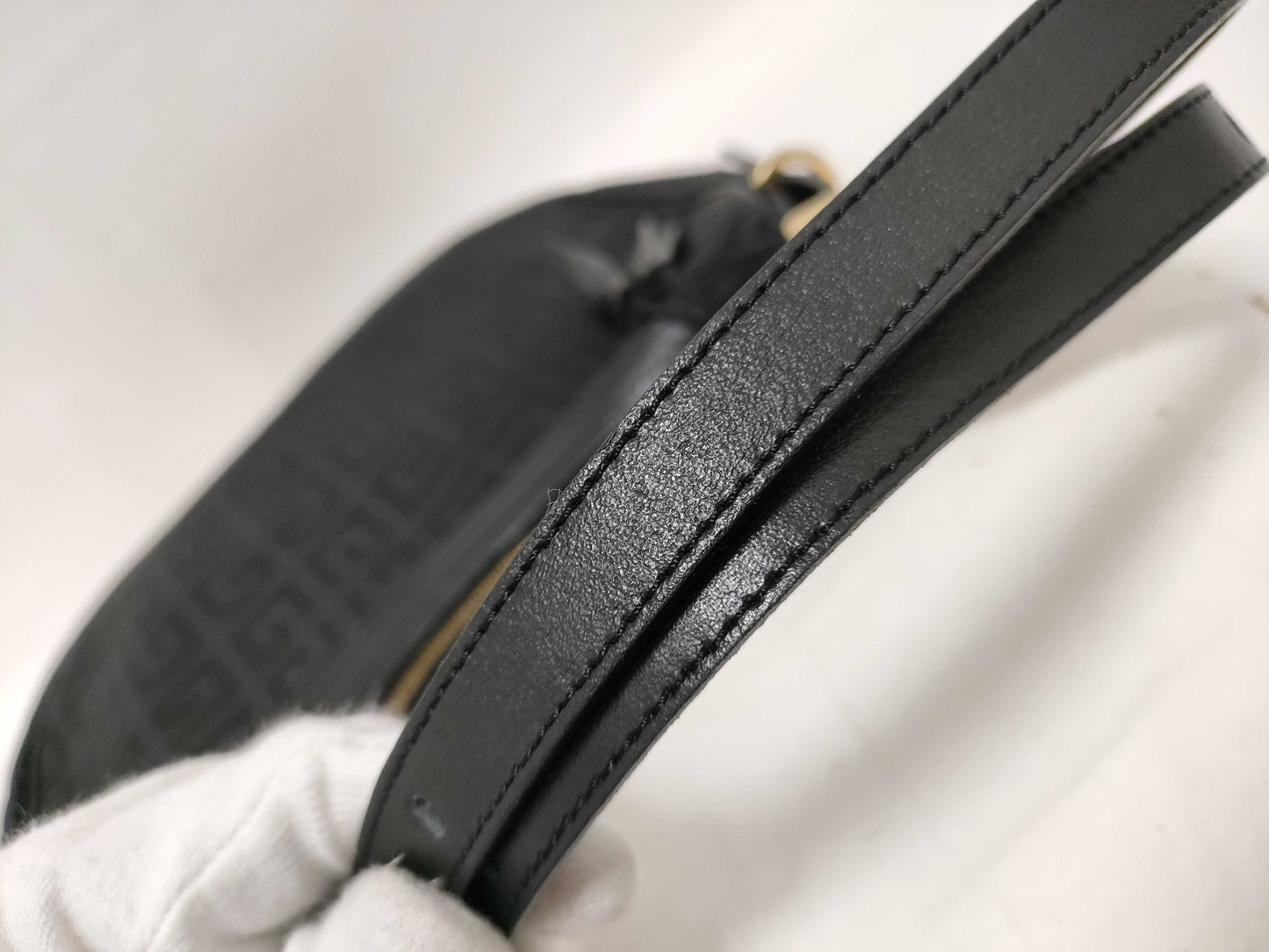 GIVENCHY Givenchy 4G logo all-over print shoulder bag hobo tassel black shoulder bag