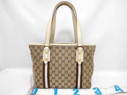GUCCI GG Canvas Tote Bag GUCCI GG Canvas Tote Bag