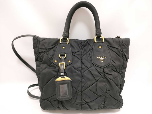 PRADA Nylon PRADA 2-way Bag Nylon Shoulder Bag