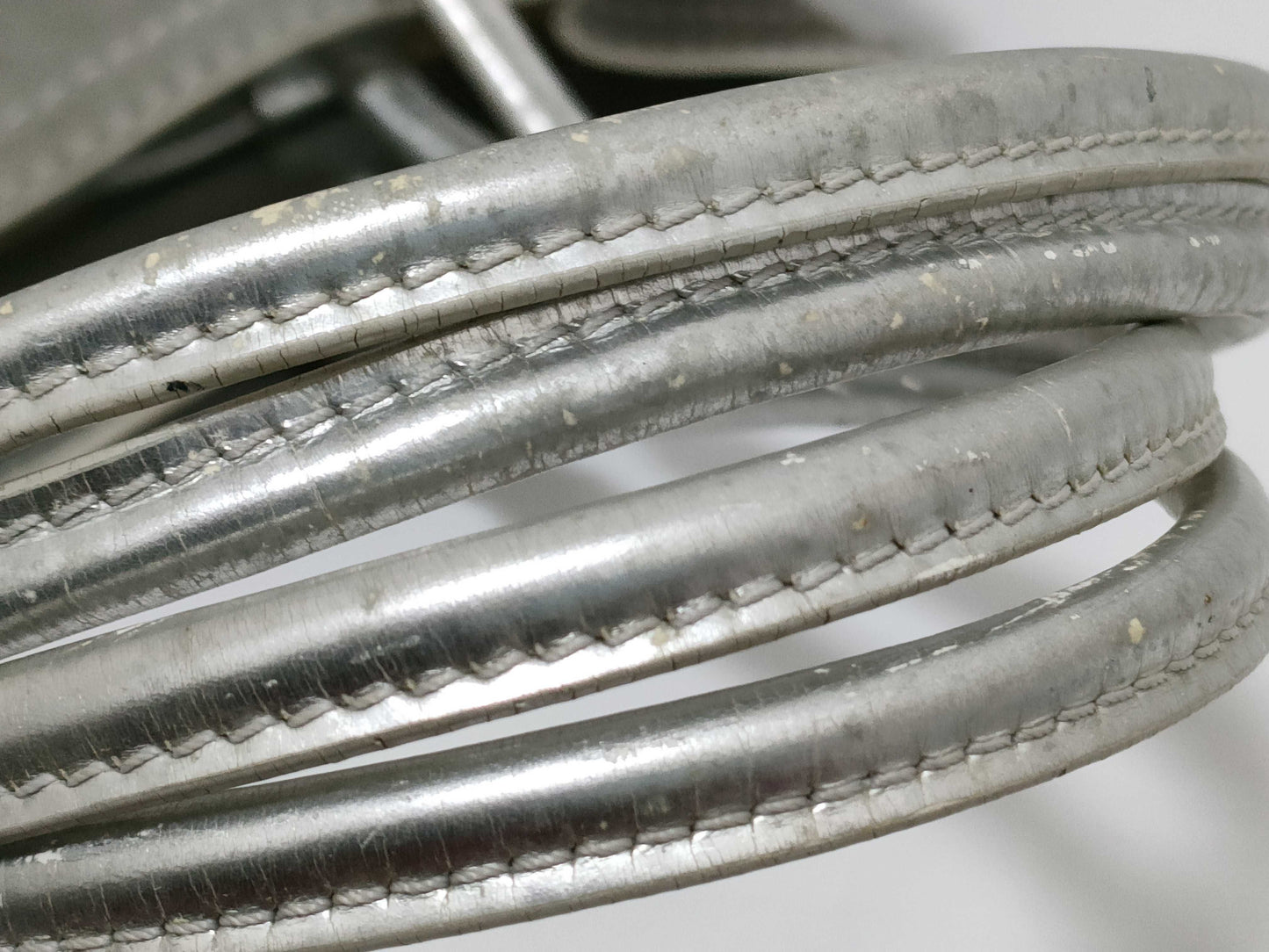 LOEWE LOEWE Suede Tote Bag Gray Silver Tote Bag