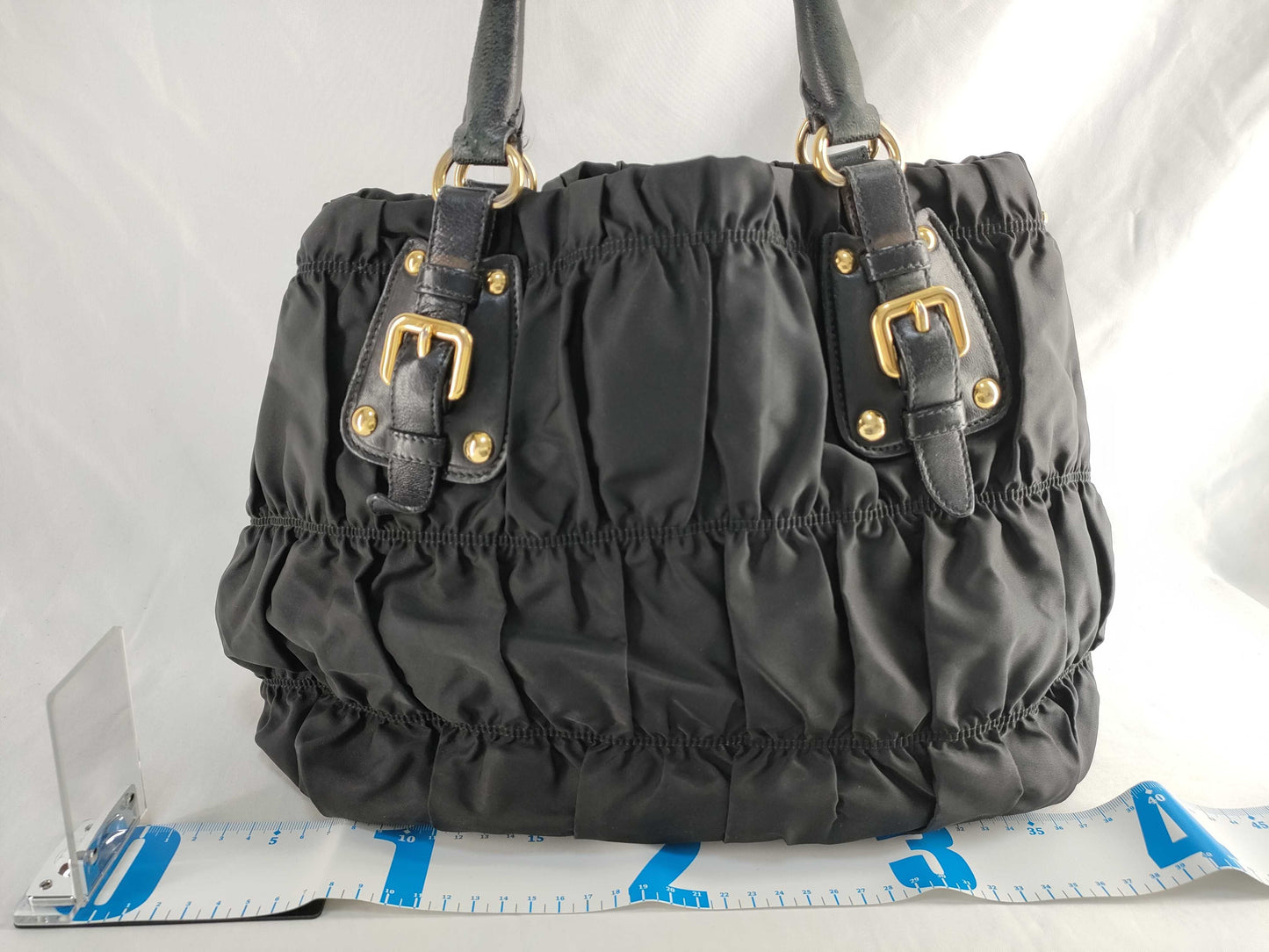 PRADA Prada 2-way bag gathered handbag