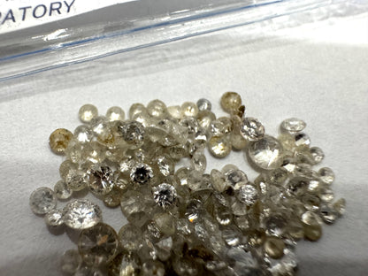 D0.148ct / 2.9ct melee diamonds Loose diamonds