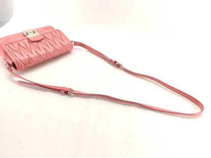 Miu Miu Matelasse Leather Shoulder Bag