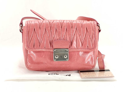 Miu Miu Matelasse Leather Shoulder Bag