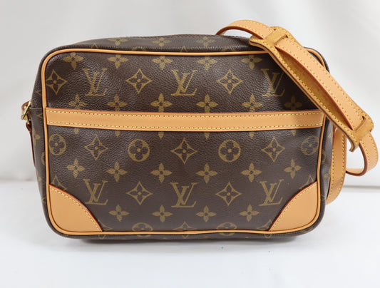 LOUIS VUITTON Monogram Trocadero 27 Shoulder Bag, PVC-Coated Canvas and Leather, Brown, M51274