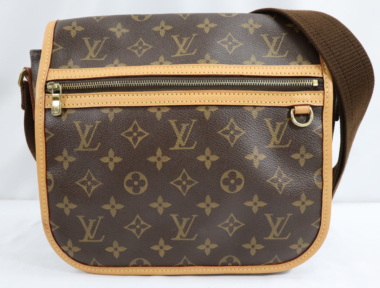 LOUIS VUITTON Monogram Messenger PM Bosphor Shoulder Bag, PVC-Coated Canvas and Leather, Brown, M40106