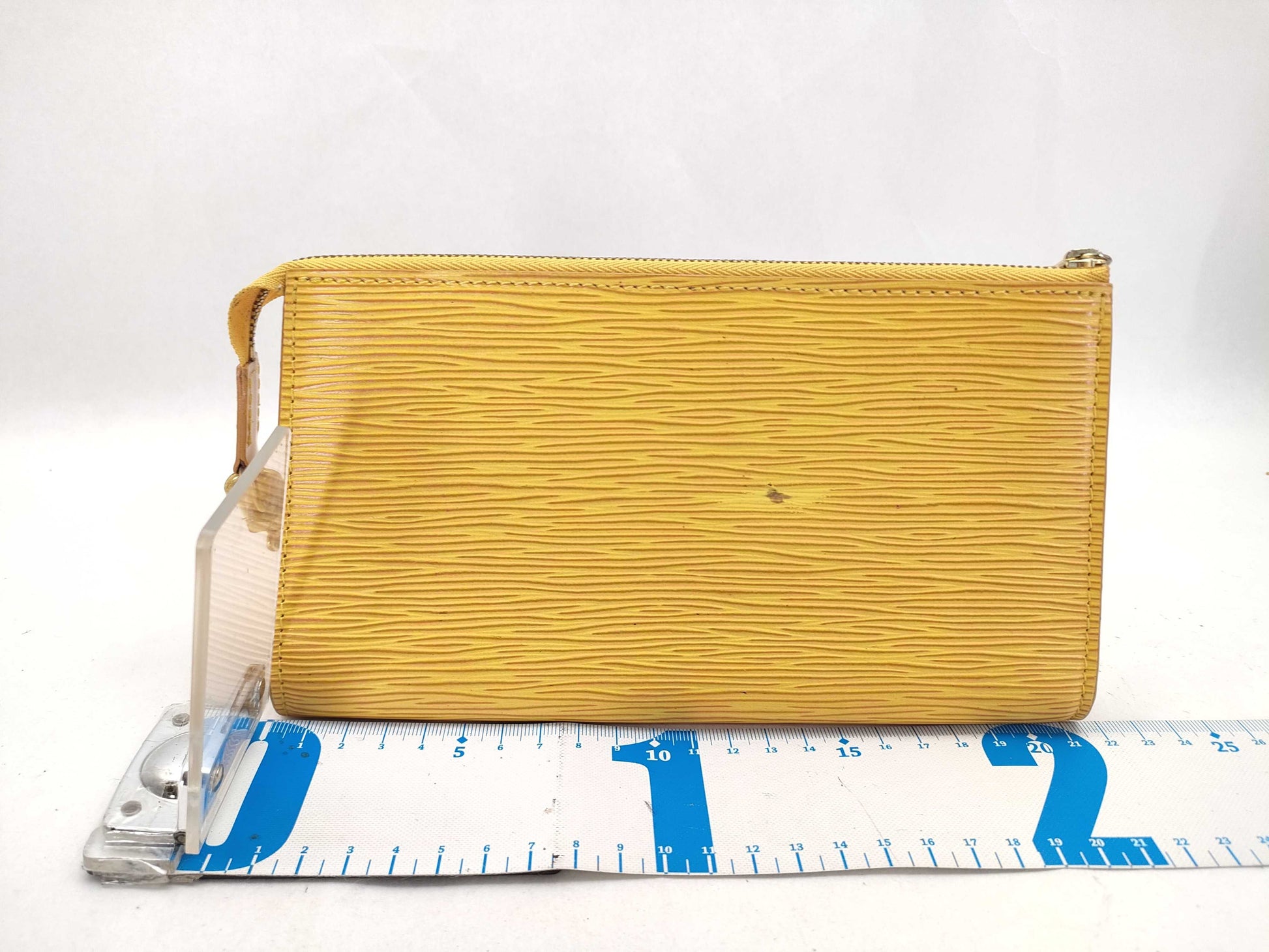 LOUIS VUITTON Epi Leather Pochette Accessoires Yellow Pouch