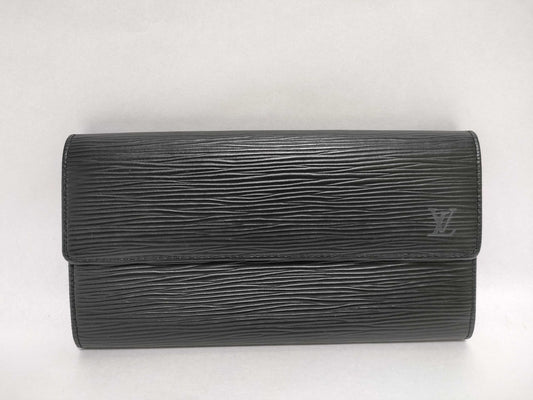 LOUIS VUITTON Epi Sarah Black Wallet