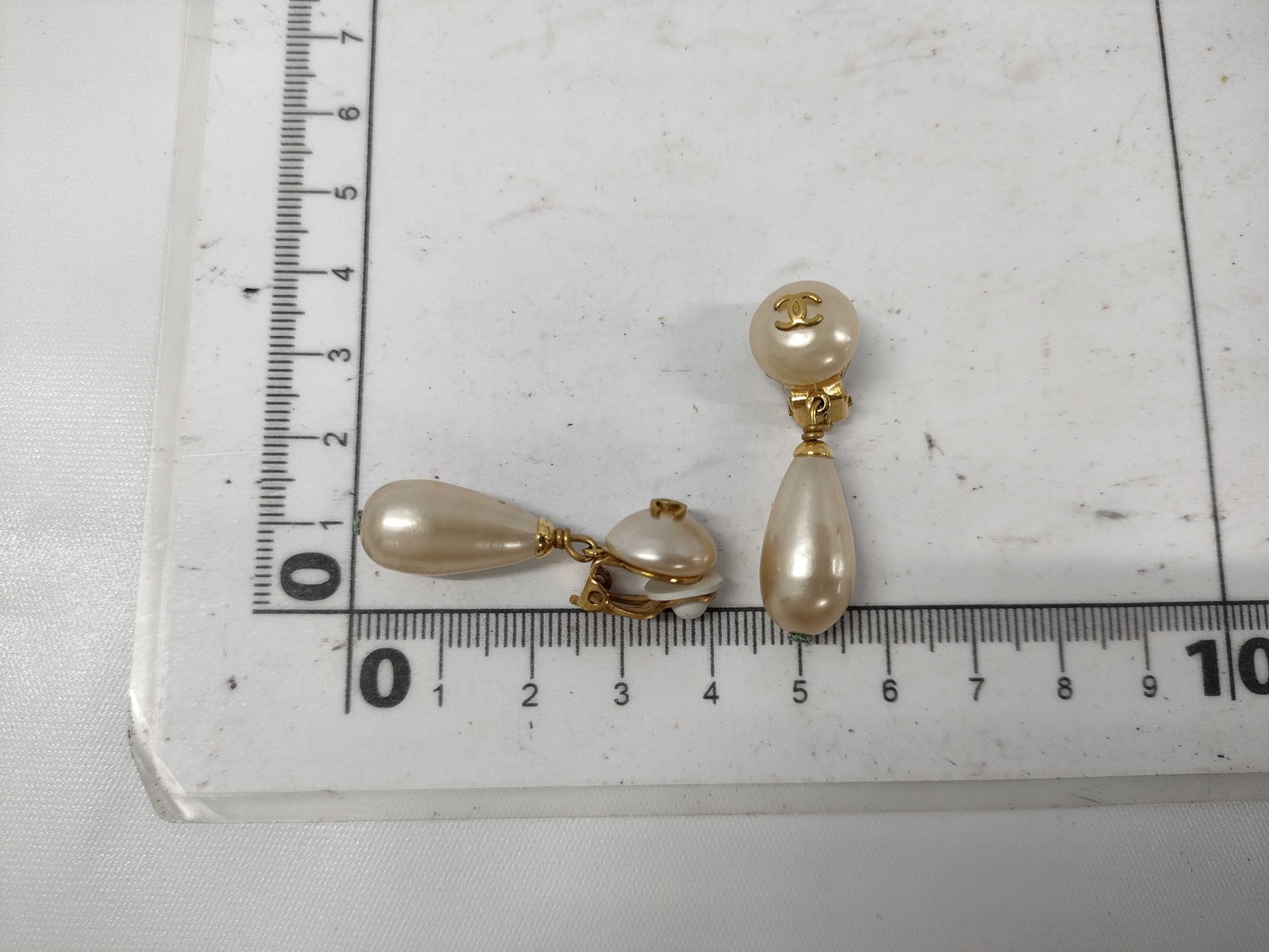 CHANEL CHANEL Chanel Earrings Drop Pearl Coco Mark 29 Earrings