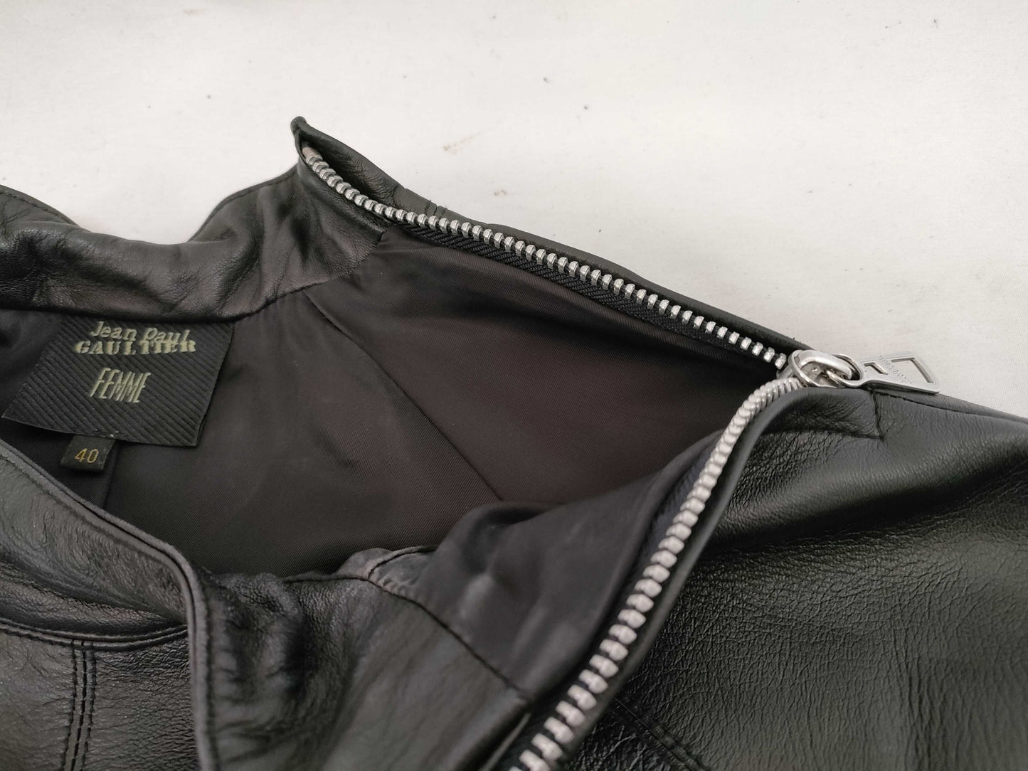 JEAN PAUL GAULTIER Jean Paul Gaultier Leather Rider's Jacket Women's Size 40 Tops