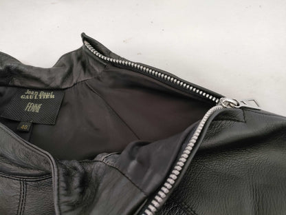 JEAN PAUL GAULTIER Jean Paul Gaultier Leather Rider's Jacket Women's Size 40 Tops