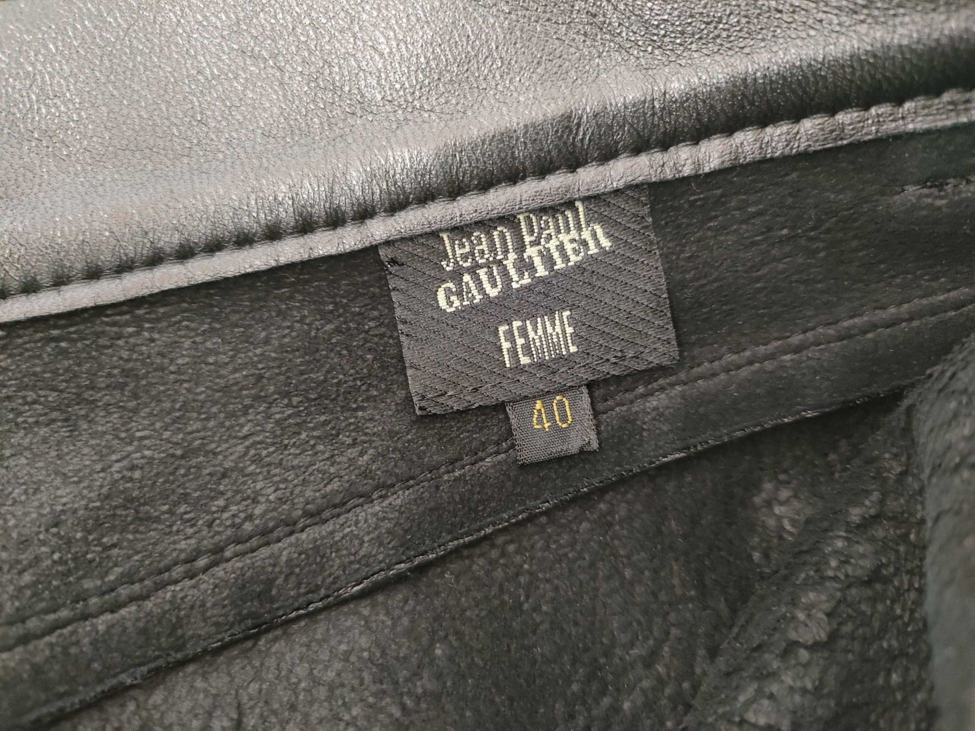 JEAN PAUL GAULTIER Jean Paul Gaultier Leather Pants Women's Size 40