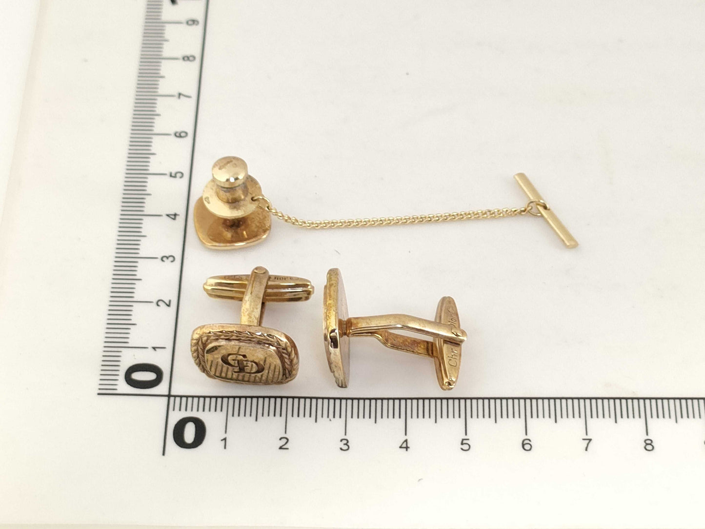 Dior Gold Plated Cufflinks