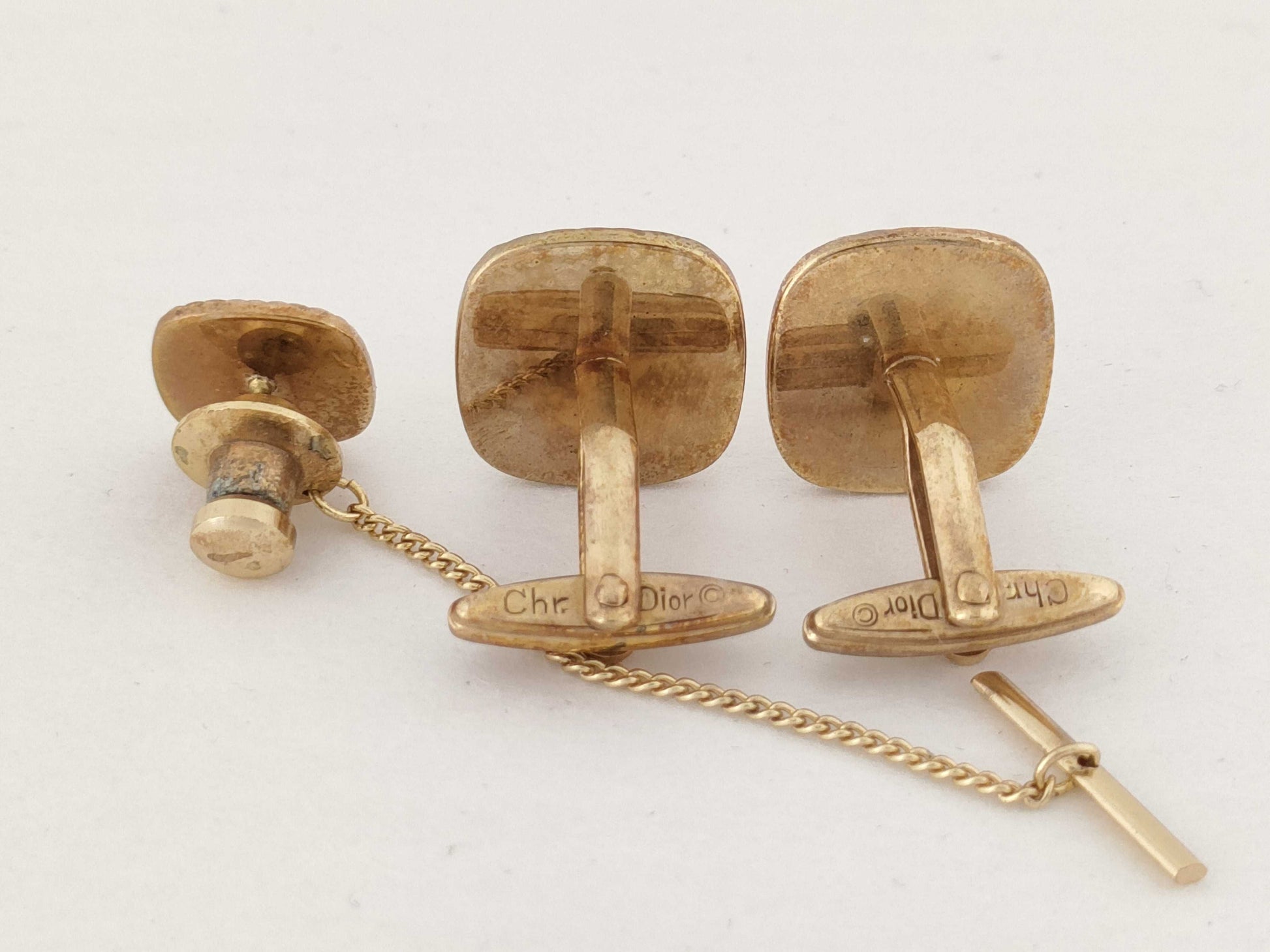 Dior Gold Plated Cufflinks
