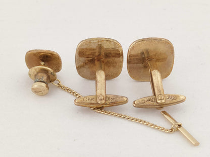 Dior Gold Plated Cufflinks