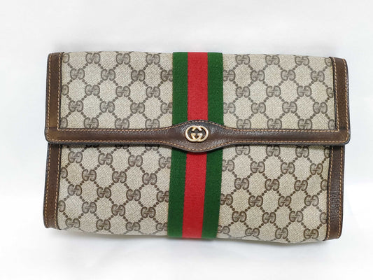 GUCCI GG Supreme Gucci Sherry Line Clutch Bag Clutch Bag