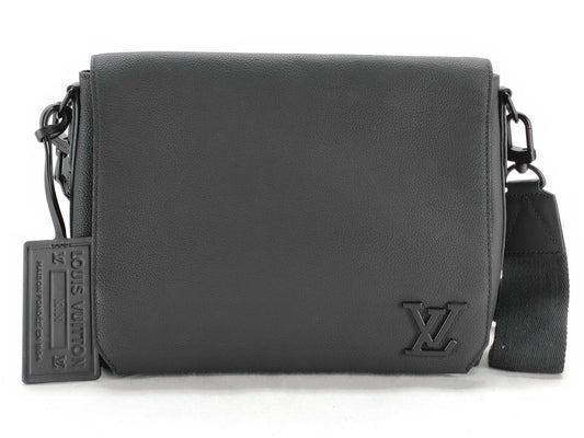 LOUIS VUITTON Aerogram Take Off Messenger Bag with Initial Tag