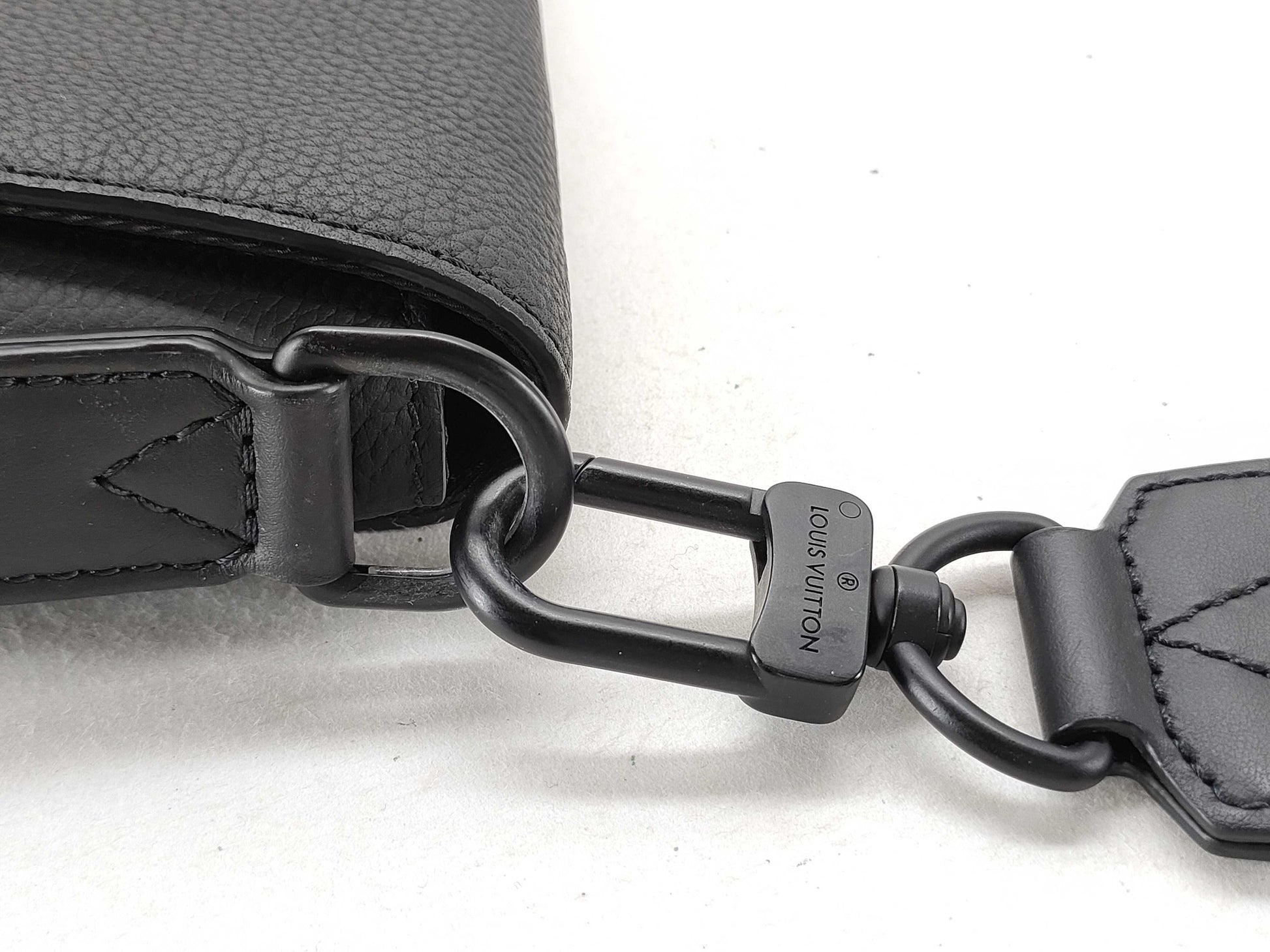 LOUIS VUITTON Aerogram Take Off Messenger Bag with Initial Tag