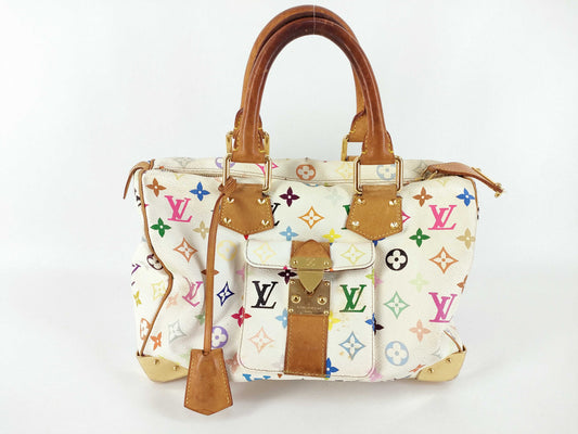LOUIS VUITTON Monogram Multicolore Vuitton Multi Blanc Speedy 30 SP0024 Boston Bag
