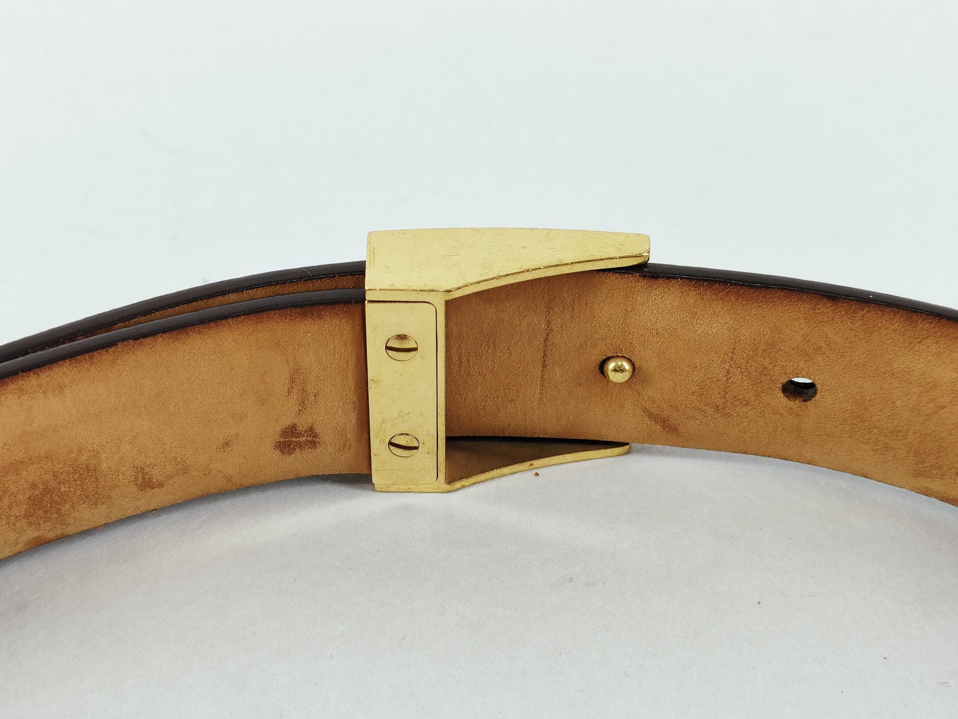 LOUIS VUITTON Damier Vuitton Damier Santur Carre LB0094 Belt